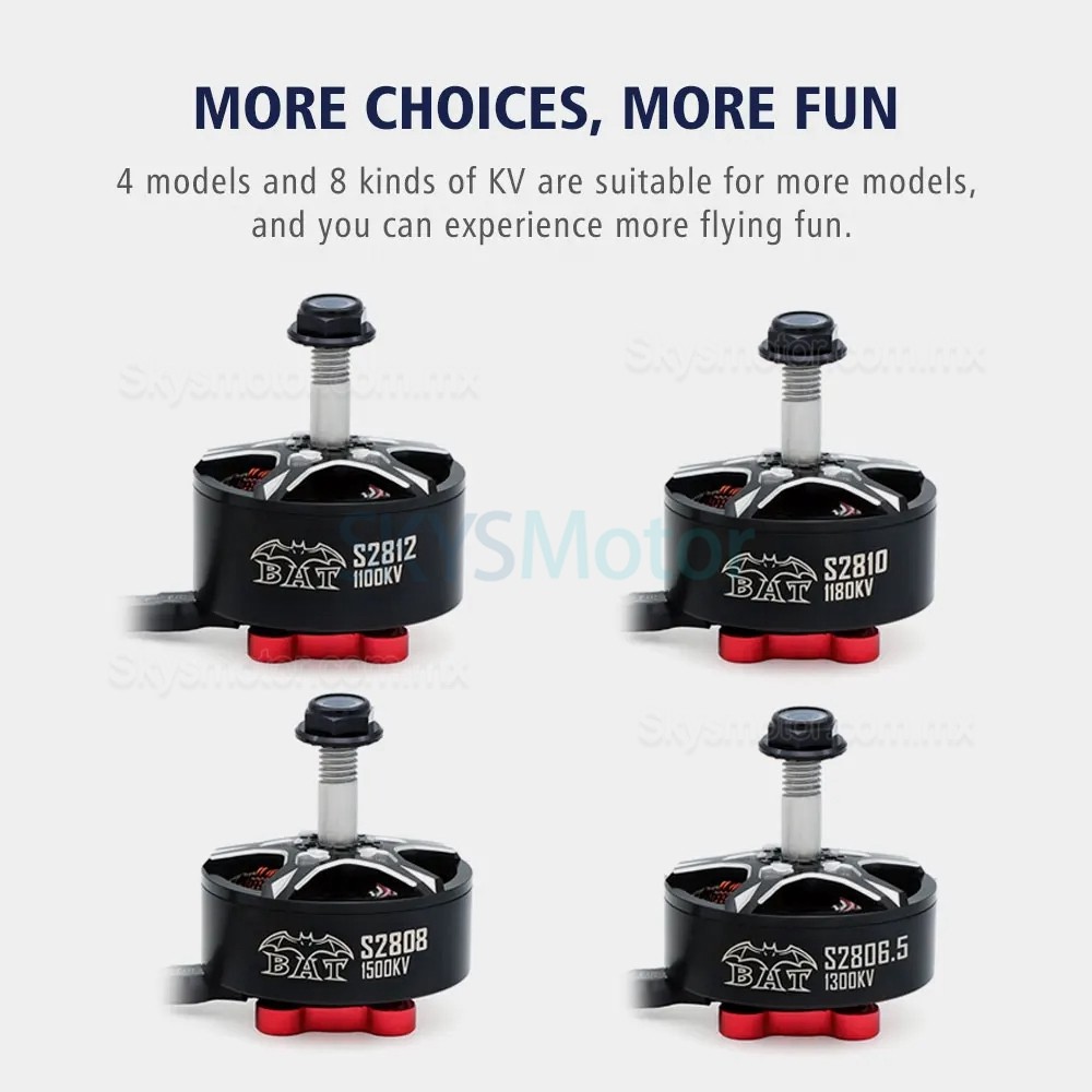 Surpass Hobby S2810 1180KV /980KV Motores para drones brushless (Hélice compatible HQ8 x4.5 x3/HQ9x5x3)